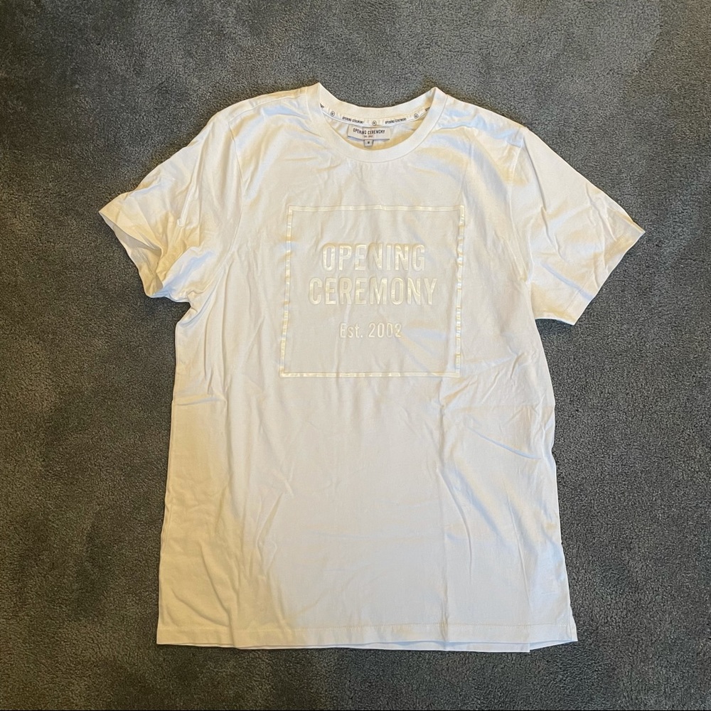 OPENING CEREMONY WHITE BOX LOGO T-SHIRT